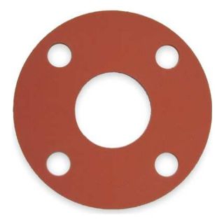 Approved Vendor 1TUV2 Gasket, Full Face, 2 In, SBR, Red