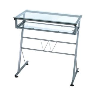 Bureau en verre   Verre trempé 5 mm   Tablette pour écran et