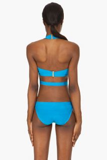 Herve Leger Sky Blue Strappy One Piece for women