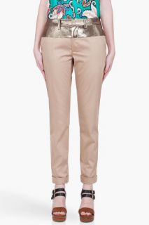 Thakoon Beige Cropped Pants for women