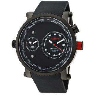 Red Line Mens Specialist Black Silicone Watch