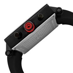 Red Line Mens Compressor2 Black Silicone Watch