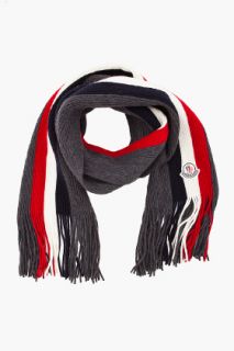 Moncler Flag Fringe Scarf for men