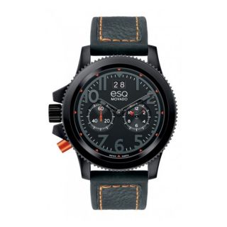 ESQ Mens Black Ion plated Stainless Steel Fusion Watch Today $454.99