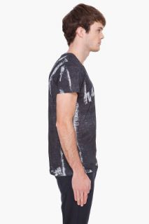 McQ Alexander McQueen Charcoal Mcq Print T shirt for men