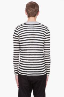 Yigal Azrouel Striped Jersey Cardigan for men