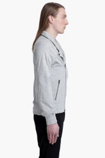 Shades Of Grey By Micah Cohen Fleece Moto Jacket for men