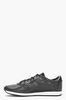 Diesel Black Snakeskin Pass On Sneakers for men