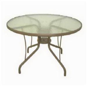 Agio International 35 42 01 42" Round Glass Top Table