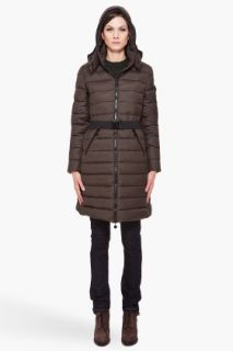 Moncler Hooded Mokacine Coat for women