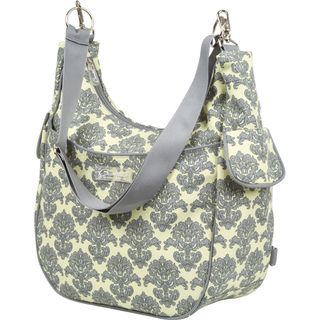 The Bumble Collection Chloe Convertible Diaper Bag in Yellow Filigree
