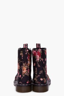 Dr. Martens Floral Print 8 Eye 1460 W Boots for women