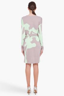 Diane Von Furstenberg Taupe Kinaya Wrap Dress for women