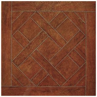 SomerTile 17.75x17.75 inch Edinburgh Nogal Ceramic Floor and Wall