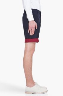 Marc By Marc Jacobs Blue Warren Check Shorts for men