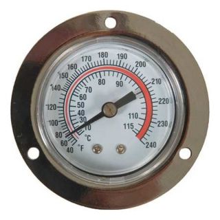 Approved Vendor 1EPF2 Analog Panel Mt Thermometer, 40 to 240F