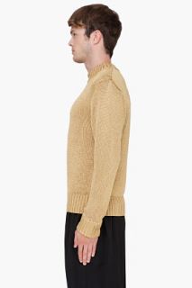 SLVR Gold Tech Knit Sweater for men