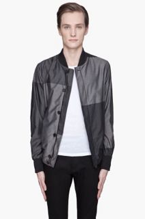 Neil Barrett Grey Monochrome Patchwork Jacket for men