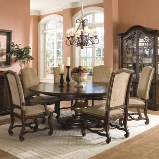 Coronado 7 piece Round Table Dining Set with Arm Chairs
