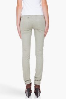 Nudie Jeans Khaki Tight Ash Grey Chinos for women