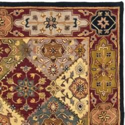 Handmade Heritage Bakhtiari Multi/ Red Wool Rug (96 x 136