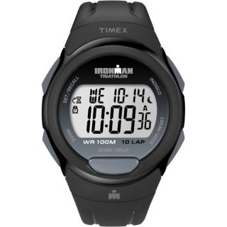 Timex Mens T5K608 Ironman Traditional 10 Lap Black Watch Today $35