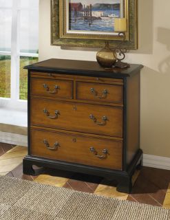 Hand painted Espresso Accent Chest