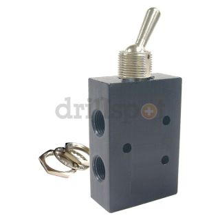 Pneumadyne Inc HM45 1/8 DT Toggle Valve, 4Way, 1/8 In, NPT
