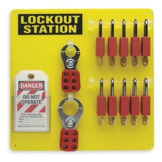 Brady 51187 Lockout Station, Filled, 26 Components
