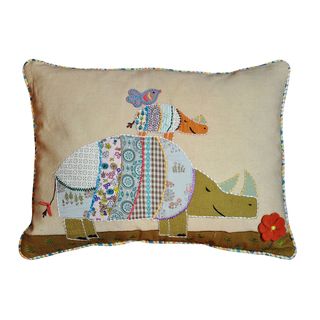 Cottage Home Rhino Decorative Pillow