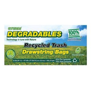 Trinity Packaging Corporation 116866 25 Count 30 Gallon Trash Bag