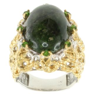 Michael Valitutti Two tone Chrome Diopside Ring Today $114.99 Sale $