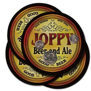 Joppy Family Name Brand Beer & Ale Drink Coasters   Set of