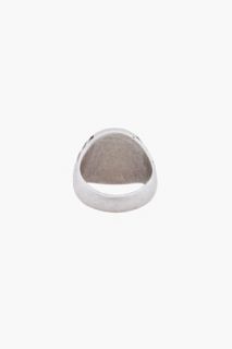 Maison Martin Margiela Brass Round Face Ring for men