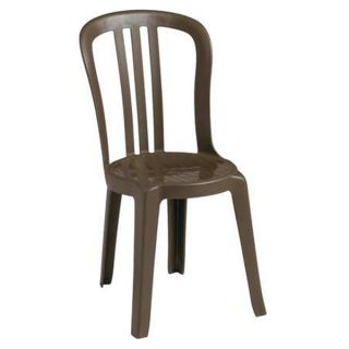 Grosfillex US495537 Bistro Sidechair, Bronze Mist