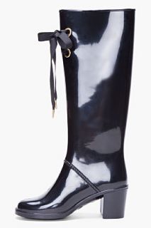 Marc By Marc Jacobs Black High Heeled Rain Boots for women