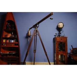 Old Modern Handicrafts 40 Inch Brass Harbor Telescope with Stand Today