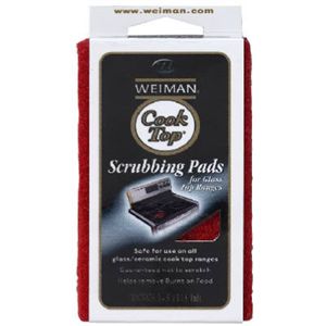 Weiman Products Llc 45 3CT CookTop Scrub Pads, Pack of 6