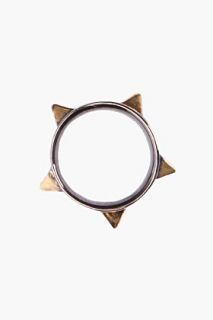 Tom Binns Black Nickel Protopunk Stud Ring for women