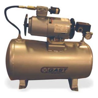 Gast 2LAF 246T M200EX Piston Air Compressor, 1/4 HP, 1.5 CFM