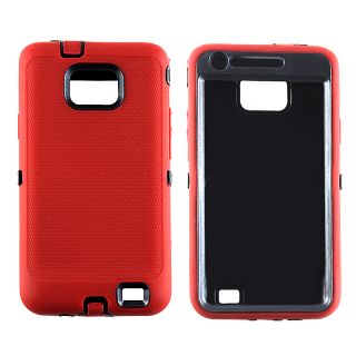 Black/ Red Hybrid Case for Samsung Galaxy S II i9100 Today $3.49