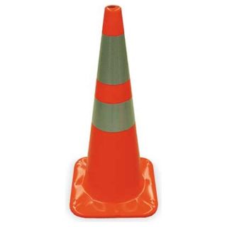 Jackson Safety 3010108 Traffic Cone, 28 In.Red/Orange