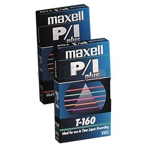 Maxell 214112 P/I Plus VHS Tapes