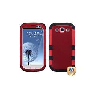 MYBAT Titanium Red/ Black TUFF Hybrid Cover for Samsung© Galaxy S3