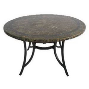 Agio International 534 48 698 48" Round Stone Top Table