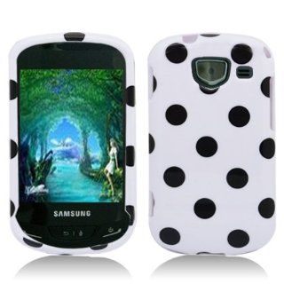 White with Black Polka Dots Samsung Brightside U380