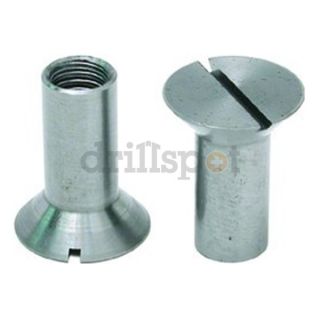 DrillSpot 0123397 #8 32 x 1/2 Flat Head Brass Binding Post Barrel