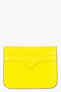 Proenza Schouler Sunshine Yellow Leather Cardholder for women