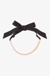 Lanvin Ribbon And Chain Choker for women