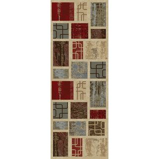 Flora Collection Multi Runner Rug (27 x 73)